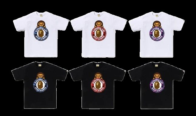 COLOR CAMO MILO ON BUSY WORKS TEE